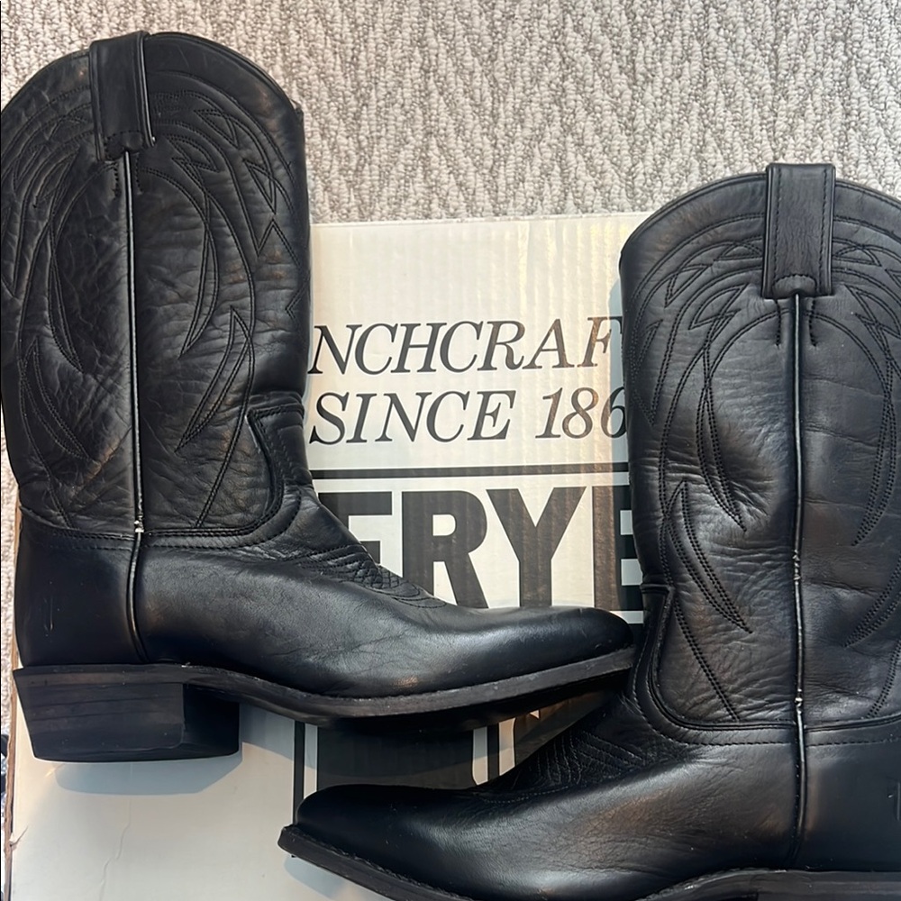 Frye Black Heeled Boots
